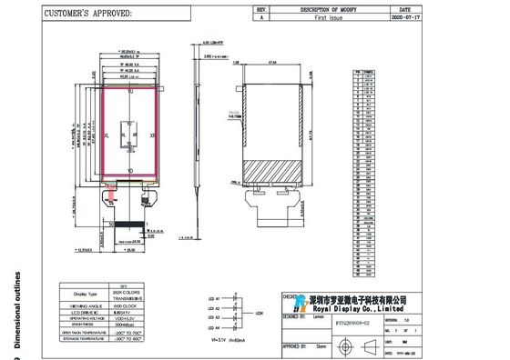 2.8 Inch 8 Wire CTP 240x320 TFT LCD Module 9341 IC with Touch Panel LVDS