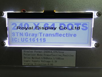 COG Oled Graphic Display , Lcd Monochrome Display UC1638 Driver