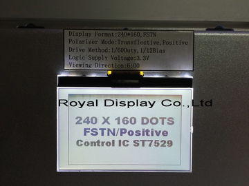 3.3V Power Supply Graphic LCD Module With ST7586S White LED Backlight