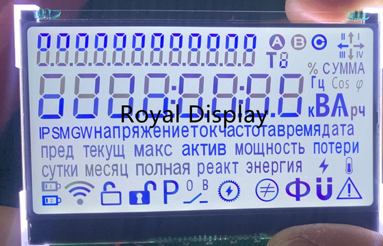 ST7033 IC 7 Sgement Lcd Display TN STN FSTN Custom LCD Panel For Electronic Meter