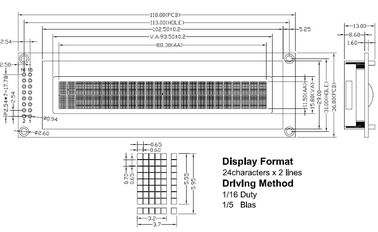 High Definition Character LCD Module Transmissive / Transflective / Reflective Mode