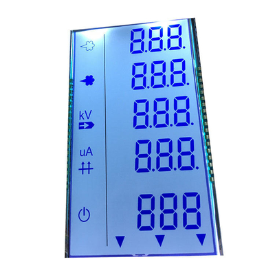 3.3V Custom LCD Module TN Monochrome 7 Segment For Smart Energy Meter