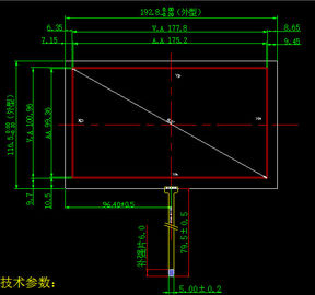 1.8"-21" Diagonal Lcd Touch Screen Module 3H Pencil Hardness Royal