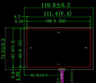 5 Inch Touch Screen Lcd Display Module , Tft Lcd Touch Screen Oil Proof