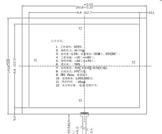 CDG8671-7.0 4 Wire Resistive Touch Screen Panel OEM / ODM Available