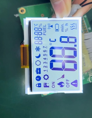 FSTN Monochrome LCD Module Positive Blue For Controller Industrial Display 2.4 V