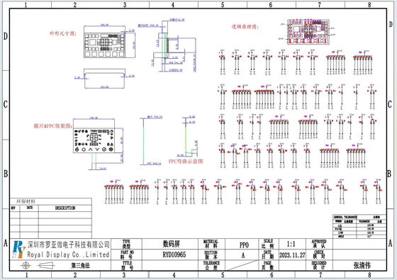 customized 7 segment led display mono white color panel meter industrial quality
