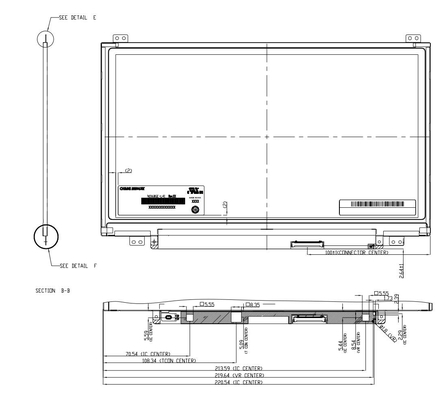 11.6'' TFT LCD Module 1366*768 RGB N116BGE-L41 CMO CHIMEI Monitor display