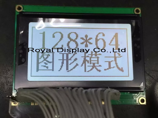 Big Size 128*64 Graphic LCD Module 20 Pin Monochrome With PCB Back Light Industrial Display Customize