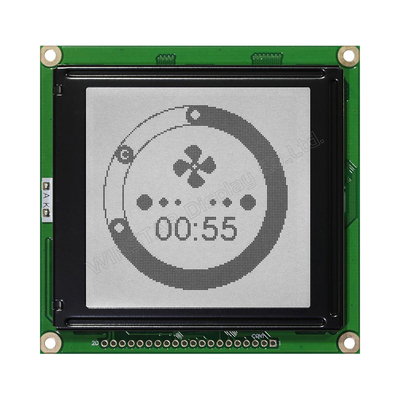 128*128 Graphic FSTN Monochrome LCD Module AT0107 22 Pin Industrial Display