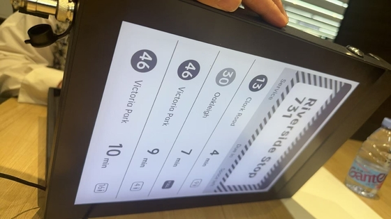 13.3'' monochrome E-paper display bus stop sign support customization