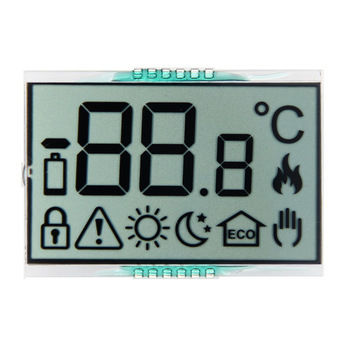 RYD2119TM01 Custom Segment LCD Display Object Body Temp Indicator Zebra Connector 3.0V Drive