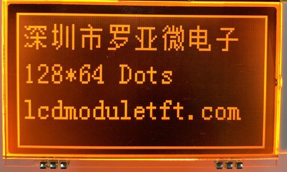 RYG1286407 128x64 Dot Matrix LCD Module FSTN Positive White Backlight ST7565P Driver