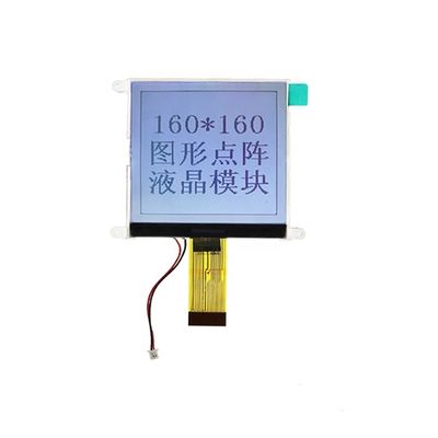 RYG160160 160x160 Dot Matrix LCD Module FSTN Positive Display 3.3V Logic White LED Backlight FPC Connection