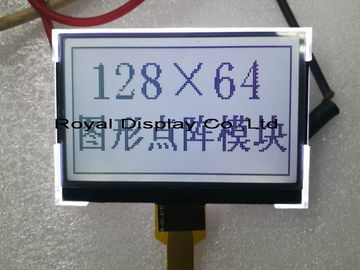 12864 Stn COG Lcd Module Blue Negative Industrial LCD Screen Transmissive
