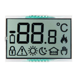 TN Transmissive Positive Monochrome Segment LCD Display For Thermometer