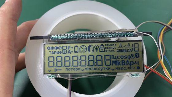 7 Segment HTN Positive LCD Display 3.3V For Electricity Meter