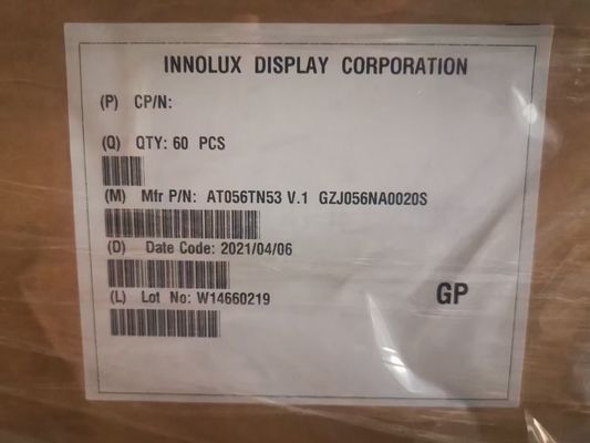 5.6 Inch 640X480 Innolux LCD Panel VGA Parallel RGB At056tn53 V. 1