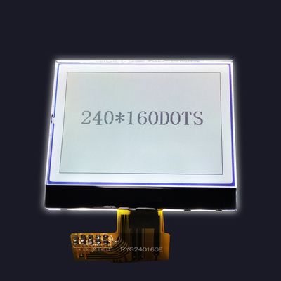 240X160 dots UC1611s Mono FSTN Transflective Positive Graphic LCD 51mA with White Backlight