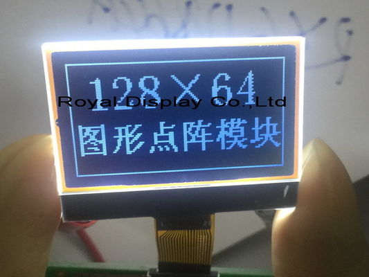 128X64 Serial Graphic LCD Module St75665r Controller FPC Soldering Display Modules Industrial Control Applications