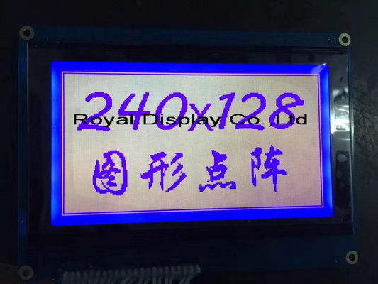 FSTN 75mA Backlight 240x128 Dots COB LCD Display Module FFC With White Blacklight