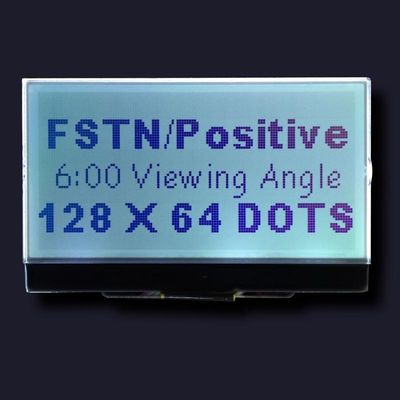 FSTN 128X64 Positive St7565r Controller Cog Custom LCD Module 3V Parallel White Color