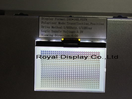 240X160 dots STN UC1611S With White Color Monochrome Graphic Touch Screen Module LCD Cog Module