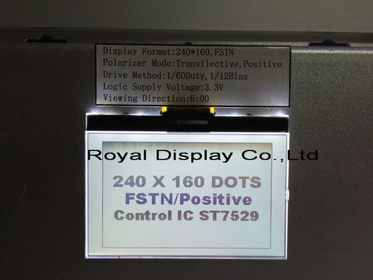 240X160 dots STN UC1611S With White Color Monochrome Graphic Touch Screen Module LCD Cog Module
