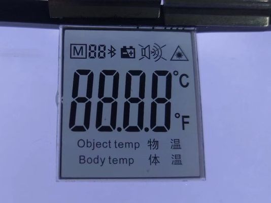 TN Positive 7 Segment IR Thermometer With Blacklight LCD Display Module Zebra Connector
