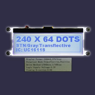 ODM OEM Stn FSTN Type 240X64 Cog Stn Monochrome 24064 LCD Graphic Module Display