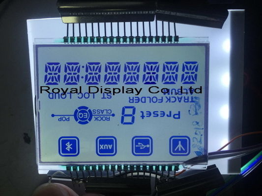 Customize Digital Signal Parallel 45mA 7 Segment LCD Display Module STN For Radio Equipment Medical Equipment