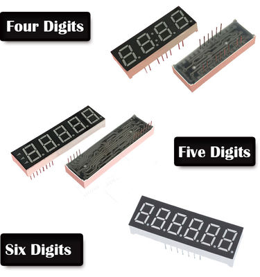 RGB 0.28in Common Anode Numeric LED Display 6 Digits 10mm Pixels