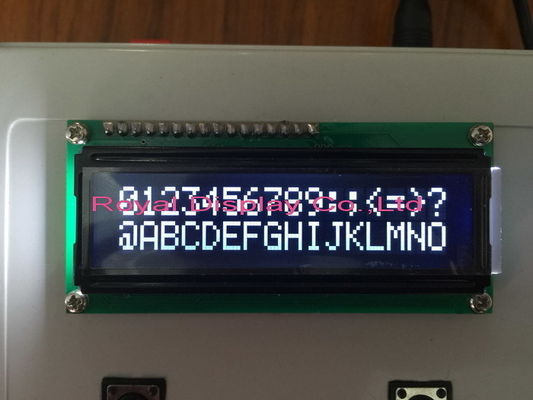 Small 16X2 COB Character Parallel Interface Yg Screen White  Backlight COG LCD Display Module