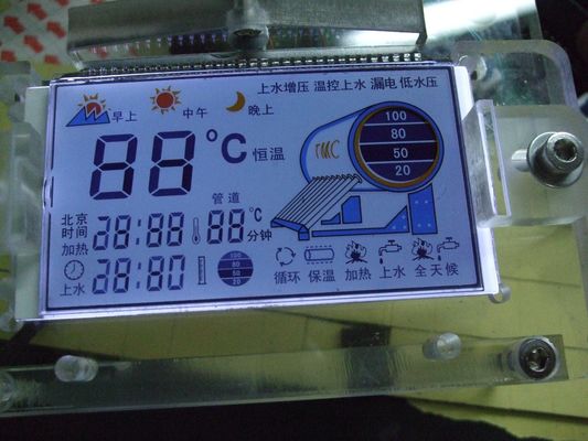 12864 Stn RoHS FSTN Positive LCD Display 1/9 Duty For Input Battery