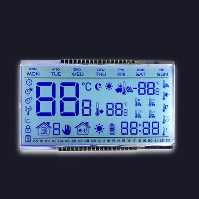 7 Segment Numeric LCD Panel REACH FSTN Positive For Thermostat