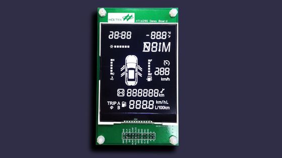 7 Segment Numeric LCD Panel REACH FSTN Positive For Thermostat