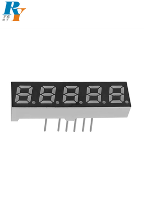 Blue Emitting LED Segment Display Common Cathode 0.28&quot; 5 Digit 200mcd