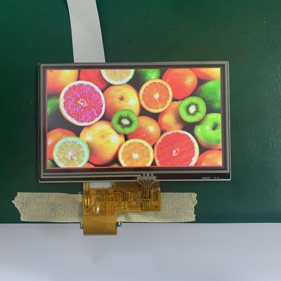 480×272 Dots TFT LCD Display 5.0V RGB 40 Pin 6 Bits 5.0 Inch Touch Panel