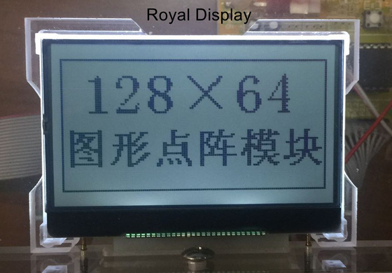 STN/FSTN Blue 128x64 Dots COG Graphic LCD Module with 3.3V Voltage
