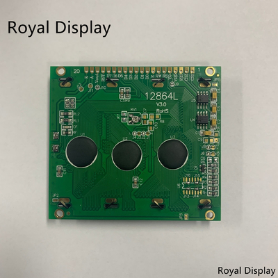 128X64dots STN Yellowgreen Graphic LCD Display Monochrome COB LCD Module