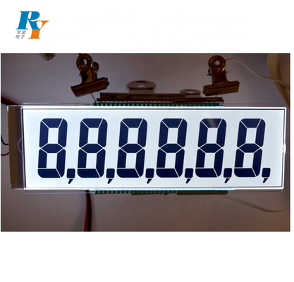Tn Htn 7 Segment LCD Display 4 6 Digit Zebra FPC LVDS For Gas Station