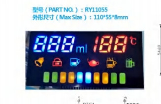 100000hrs Segment LED Display Module CC Polarity  For Air Conditioner