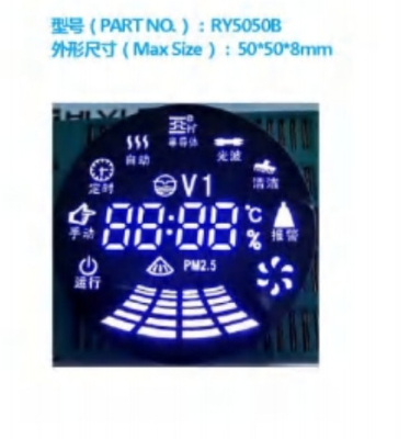 Indoor Graphics Segment LED Display For Water Cleaner Voltmeter