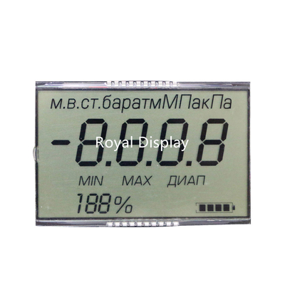 Custom Digit Segment Odometer VA Transparent LCD Screen Display White LED Backlight
