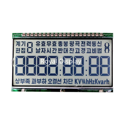 Custom Digit Segment Odometer VA Transparent LCD Screen Display White LED Backlight
