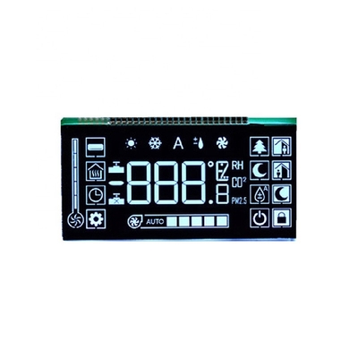 Customized TN Black Seven Segment Lcd Display Touch Digit For Water Meter / Energy Meter