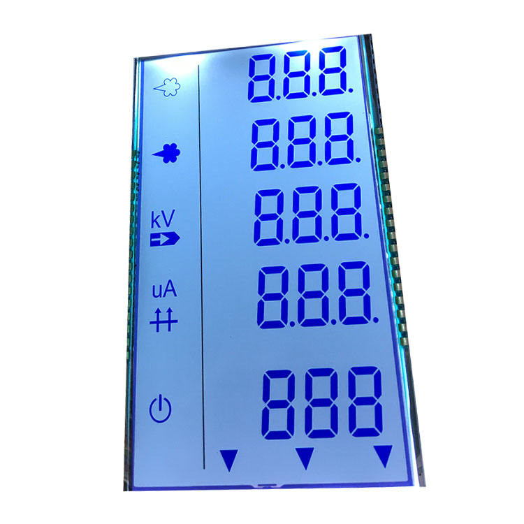 3.3V Custom LCD Module TN Monochrome 7 Segment For Smart Energy Meter