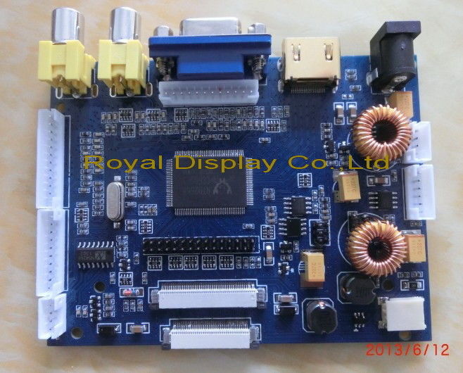 Royal Display LCD Display Controller Board For LCD Screen VGA AV Signal Input