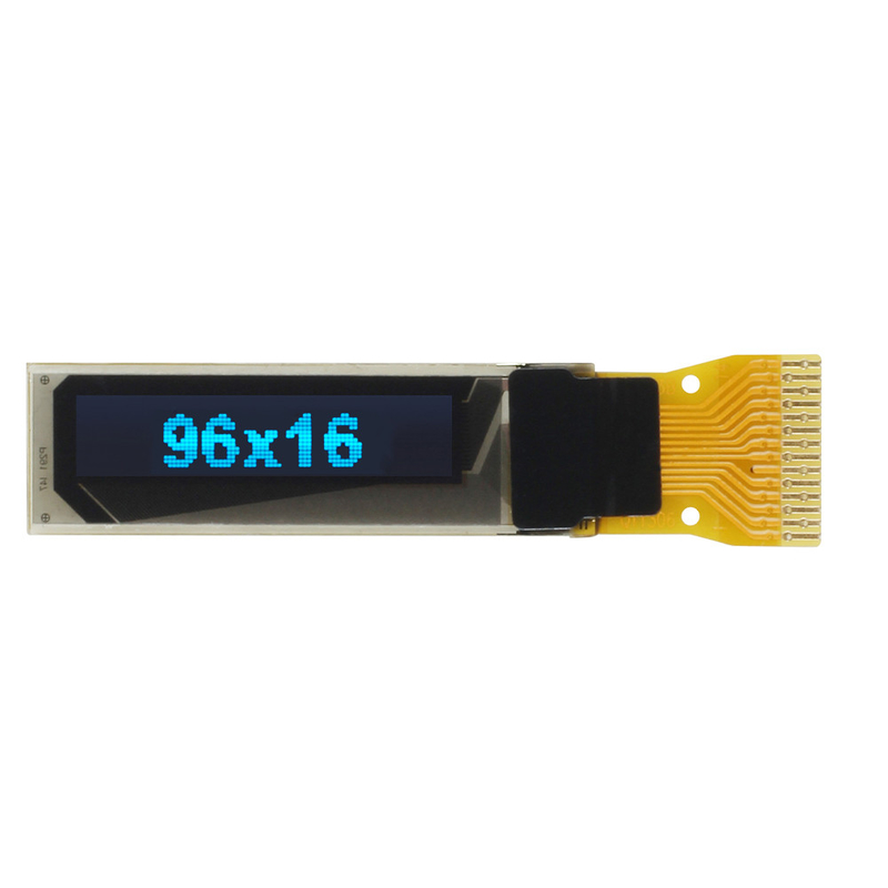 COG Monochrome Mini Size 0.69'' OLED LCD Panel 96X16 Dots Display Module