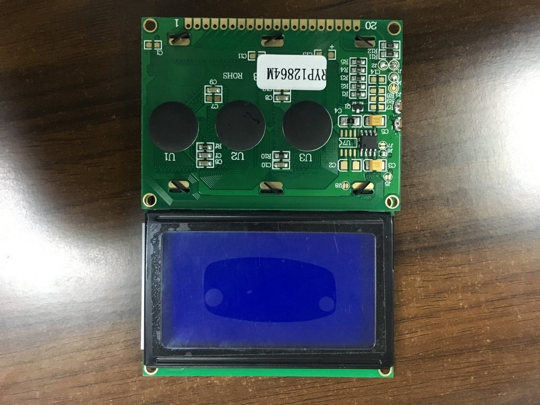 20PIN Connector 128*64 Graphic LCD Module Monochrome STN Color Optional With Backlight